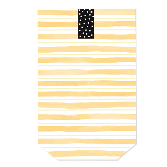 Tüte gelb weiße Streifen