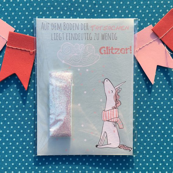 Magische Einhörner und zauberhafte Postkarten: Glitzer und Freude für deinen Alltag