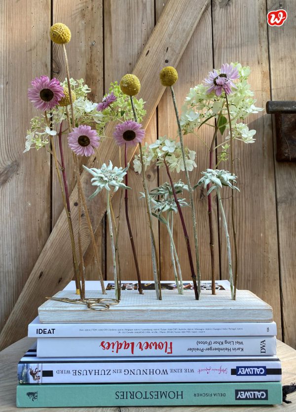 Trockenblumen modern interpretiert: 1 DIY Trockenblumenständer