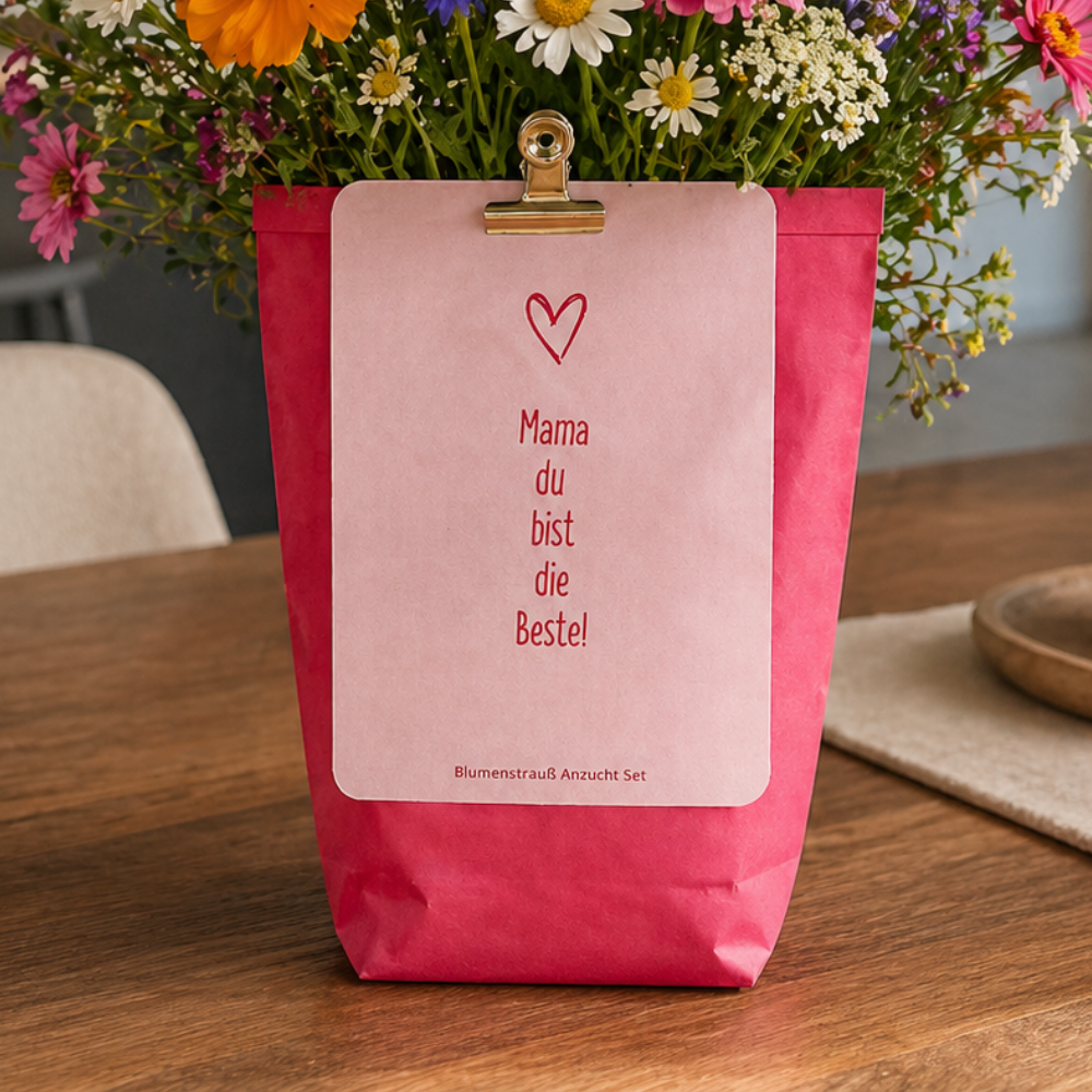 Grußkarte einfach am Geschenk befestigen