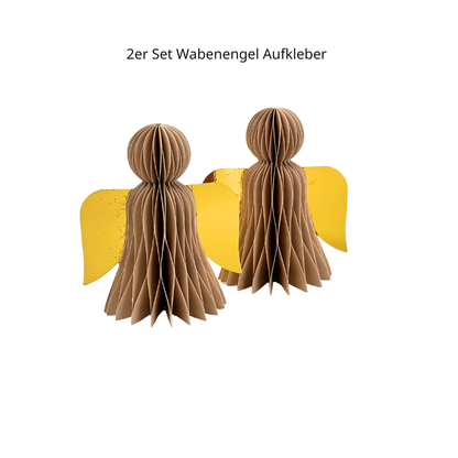 2 er Set Engel aus Wabenpapier zum Basteln