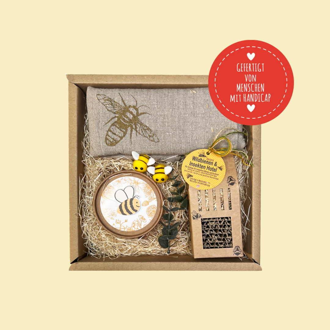 Geschenkboxen von Menschen mit Handicap produziert