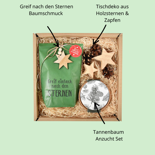 Geschenkset Weihnachtsbaum ,mit Anzuchtset für einen Tannenbaum