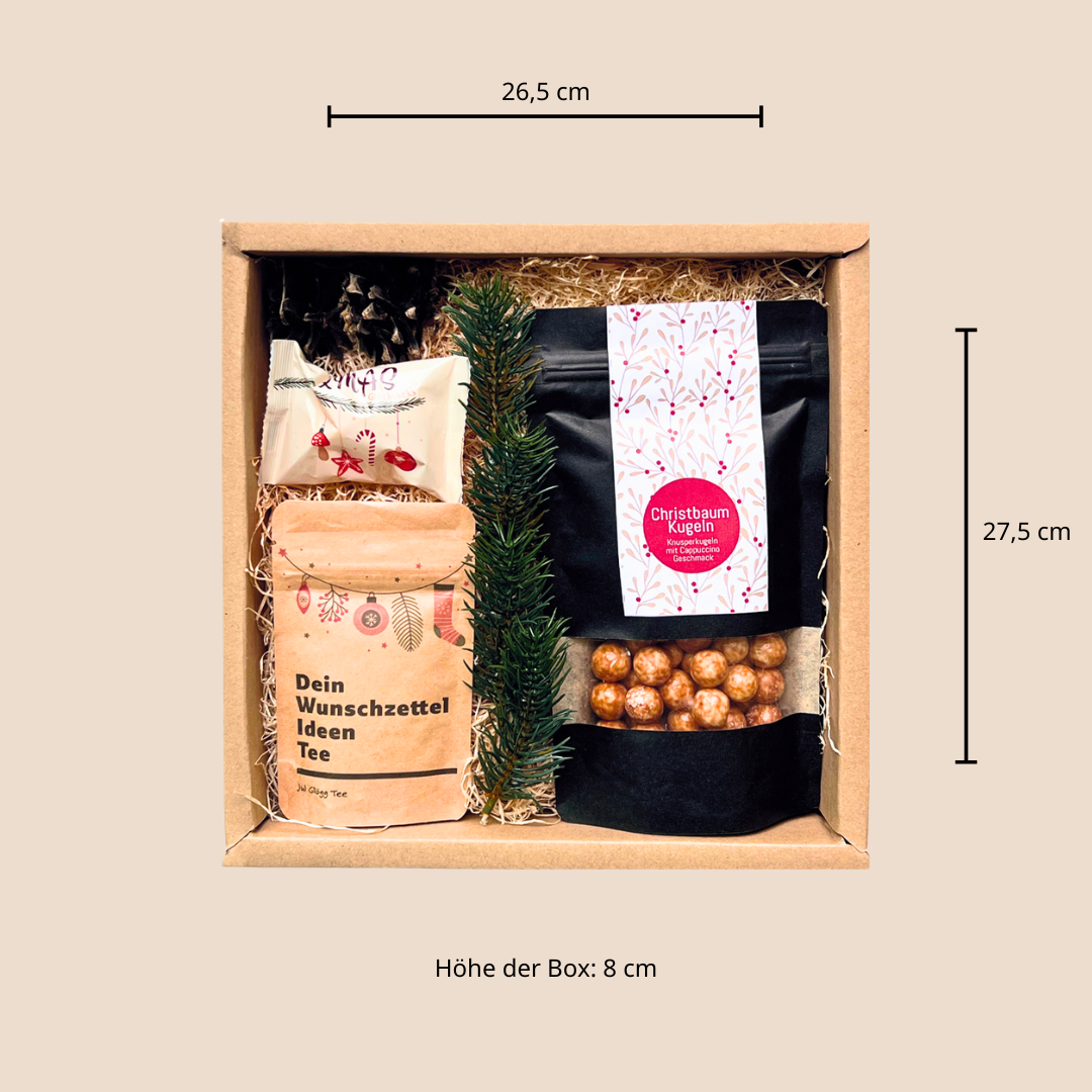 Geschenkbox mit vielen weihnachtlichen Überraschungen