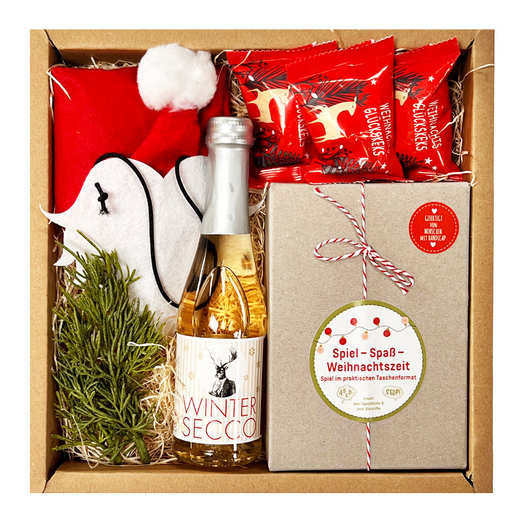 Weihnachtsfeier Geschenk Box to go