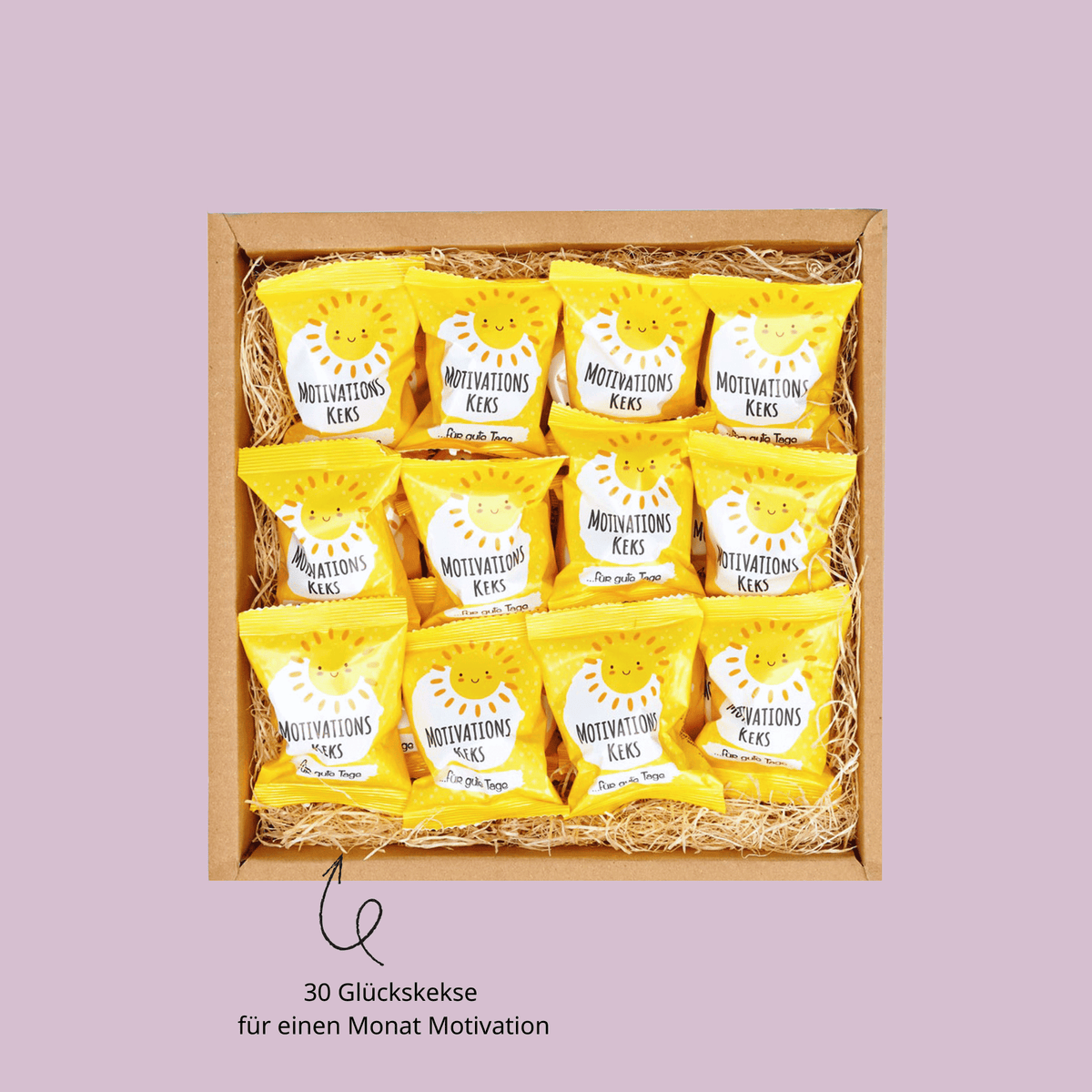 30 Glückskekse für einen Monat Motivation