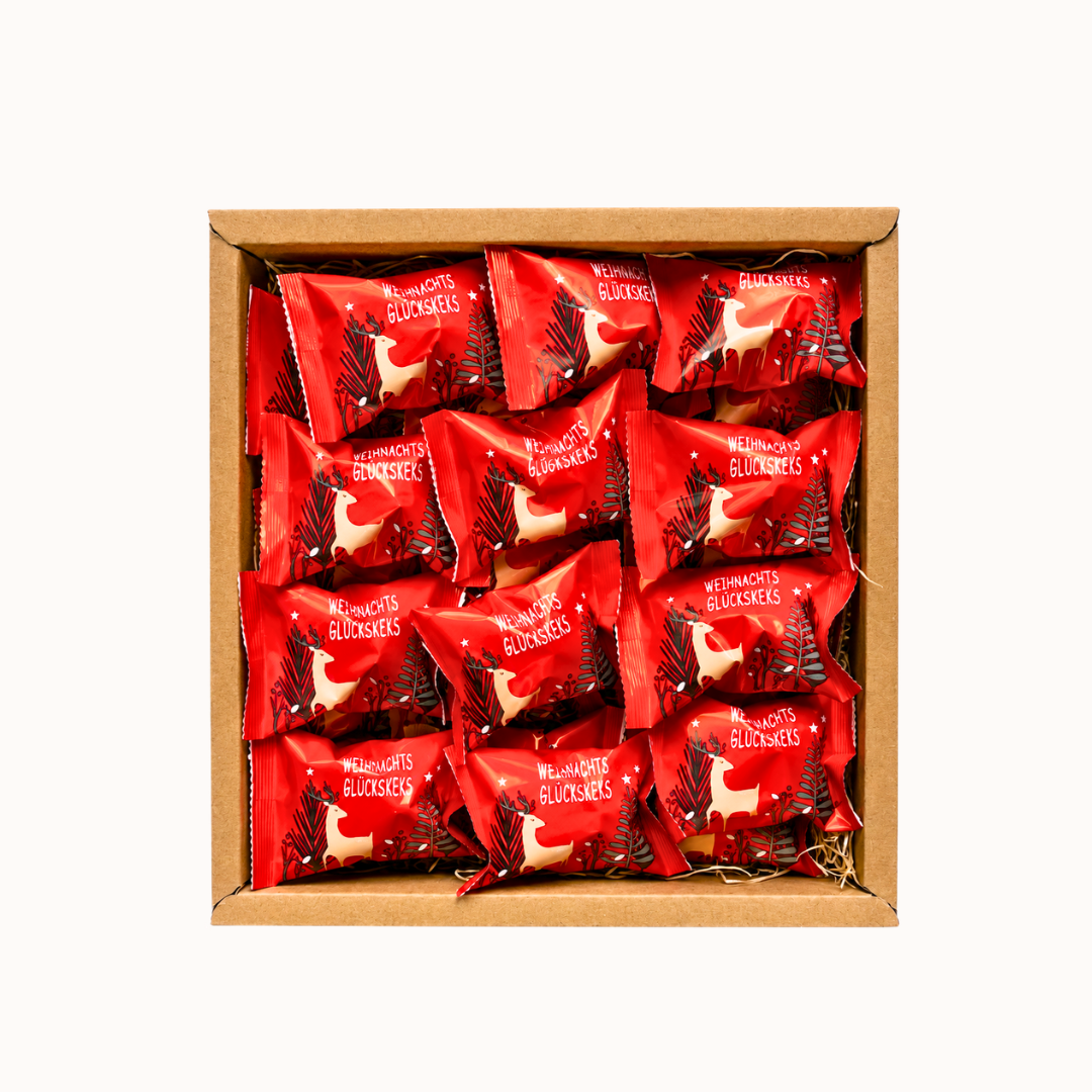 Glückskeks Adventskalender mit 24 Keksen