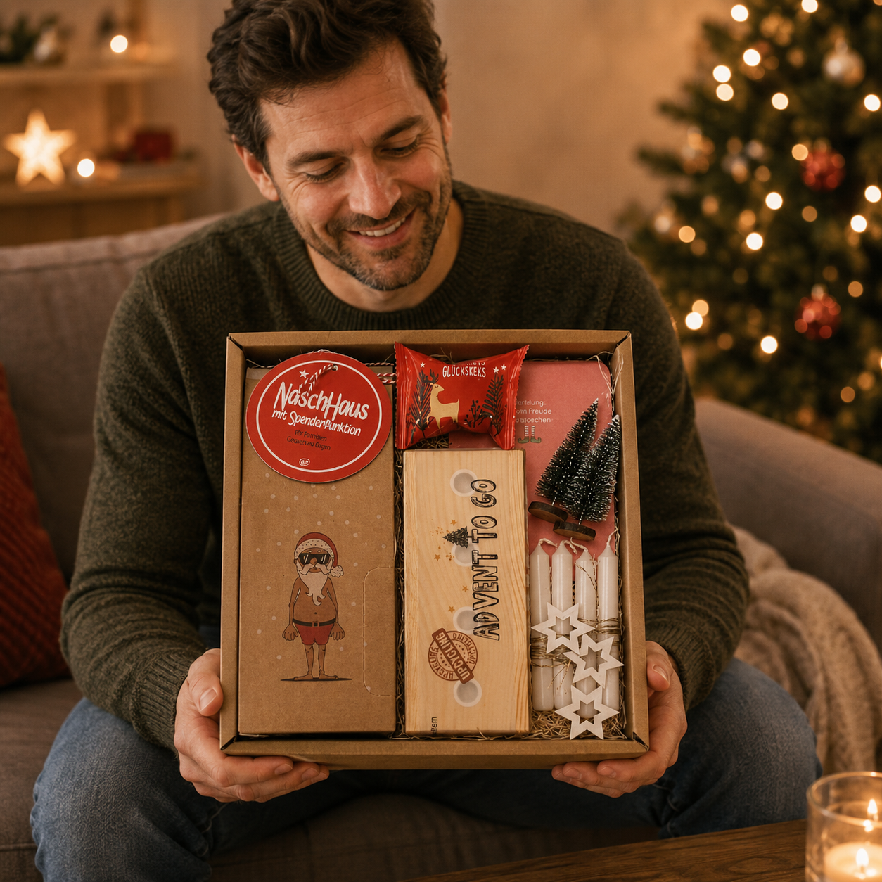 Weihnachtsbox zum Naschen