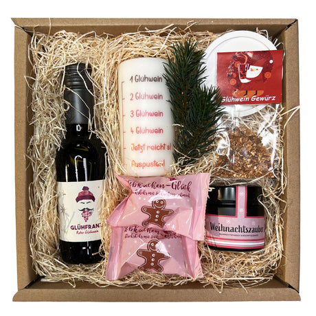 Glühwein Geschenkset – Die Geschenkbox für gemütliche Winterabende voller Wärme, Genuss &amp; Herz