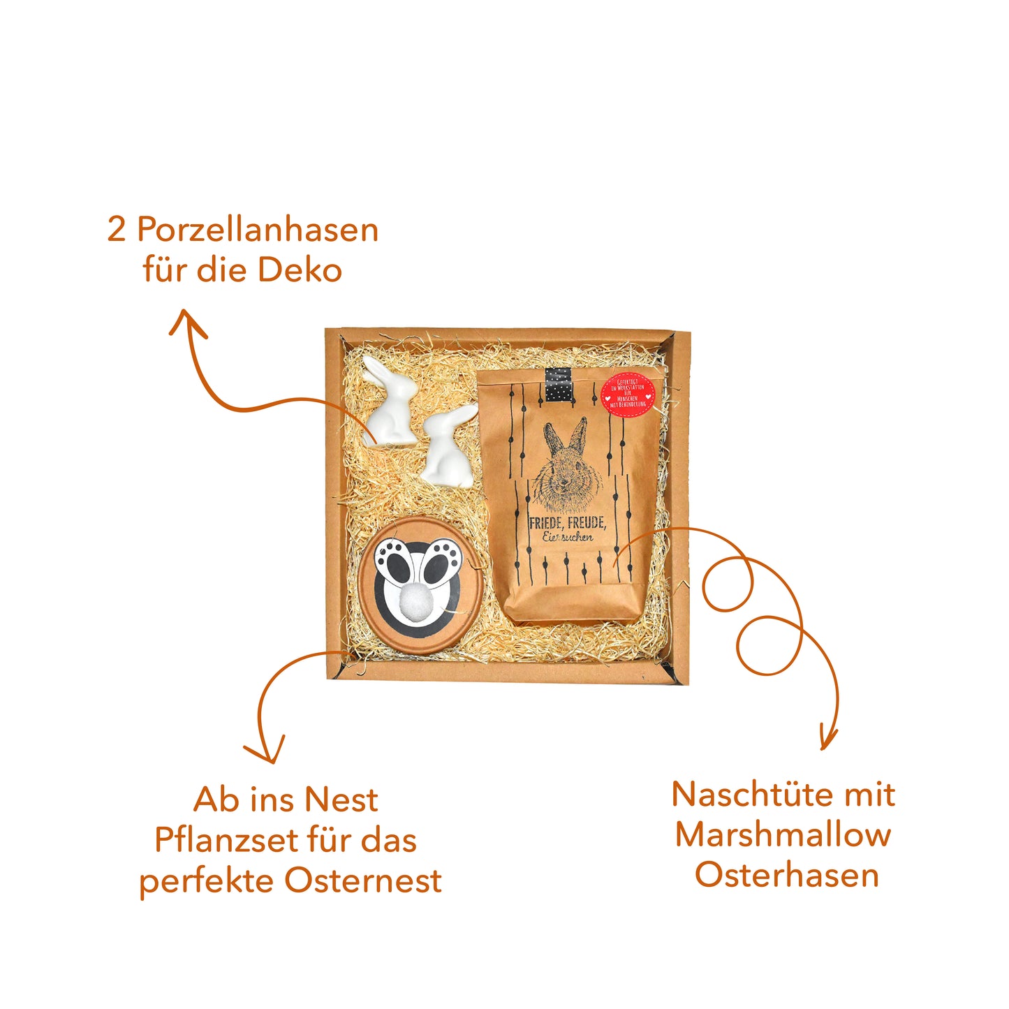 WOW Box Osterzeit Geschenk Box mit Hasen