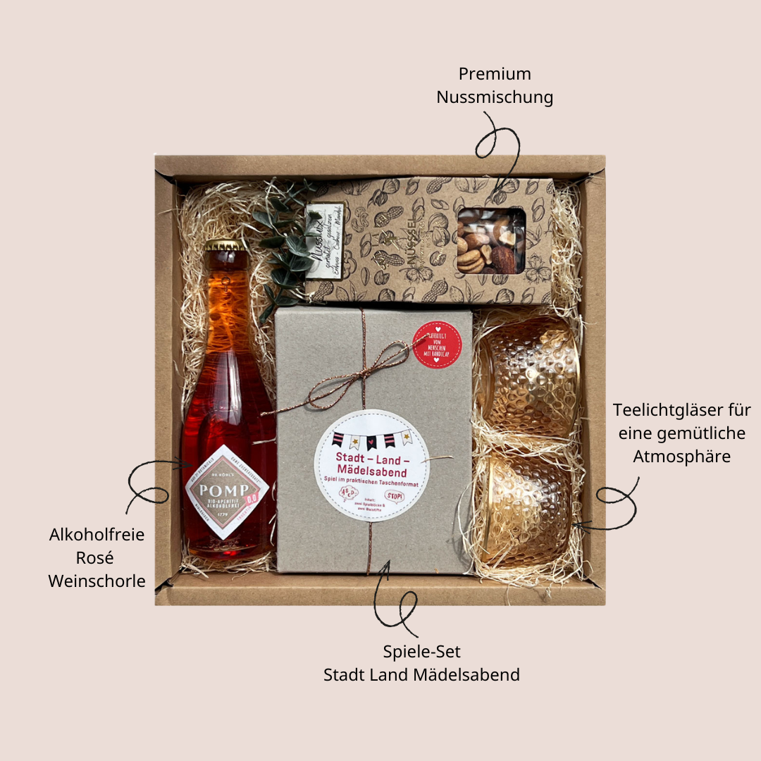 Mädelsabend Geschenk Box für die beste Freundin