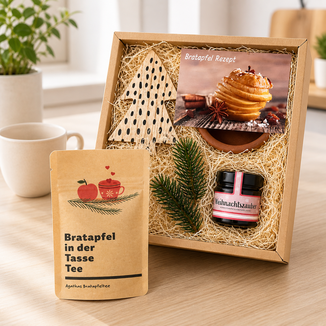 Bratapfel Geschenk Box mit Gewürz