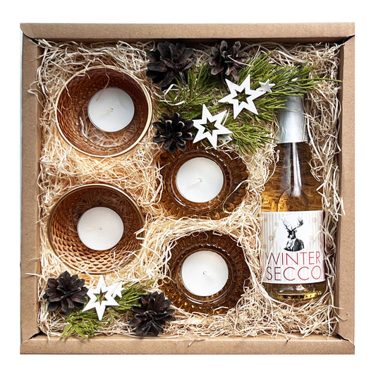 Teelicht Geschenkbox für festlichen Glanz auf deinem Weihnachtstisch