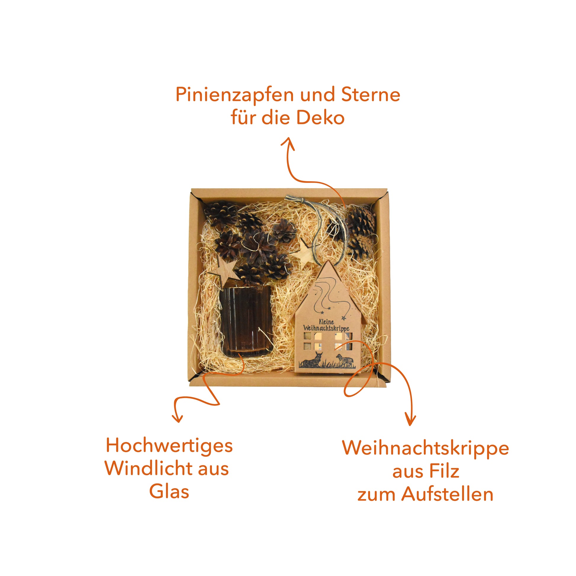 weihnachtskrippe Geschenkbox Inhalt