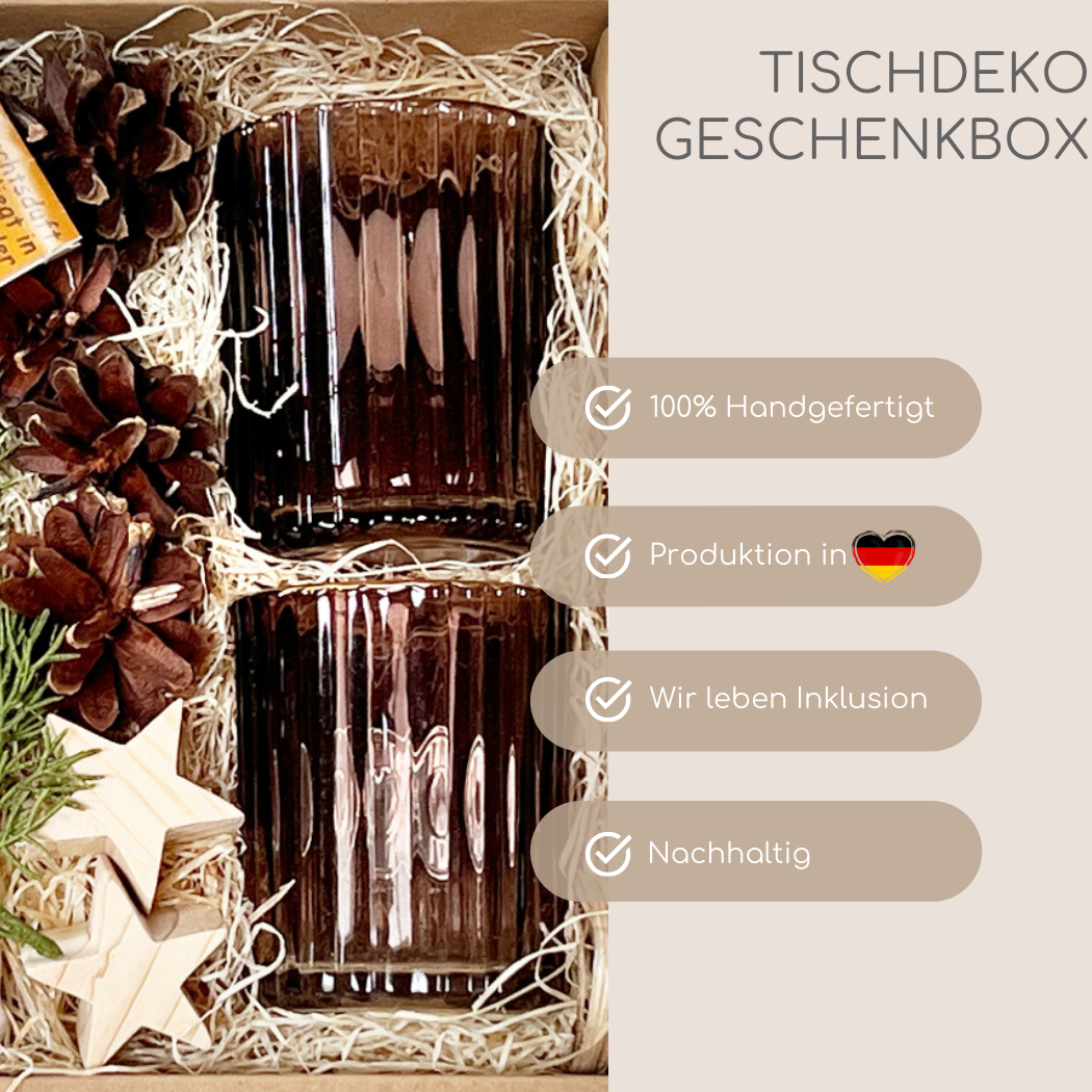Weihnachtstischdeko Geschenkbox für zauberhafte Dekoideen