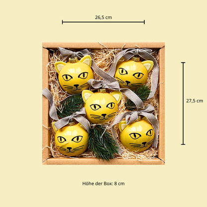 Katzen Christbaum Schmuck personalisieren