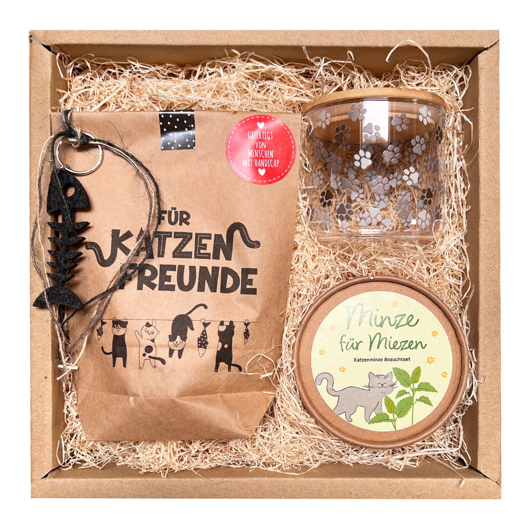 VavoPaw Gedenkschattenbox Für Katzen – Mit Holzskulptur, Fellflasche, Namensschild, 8,6