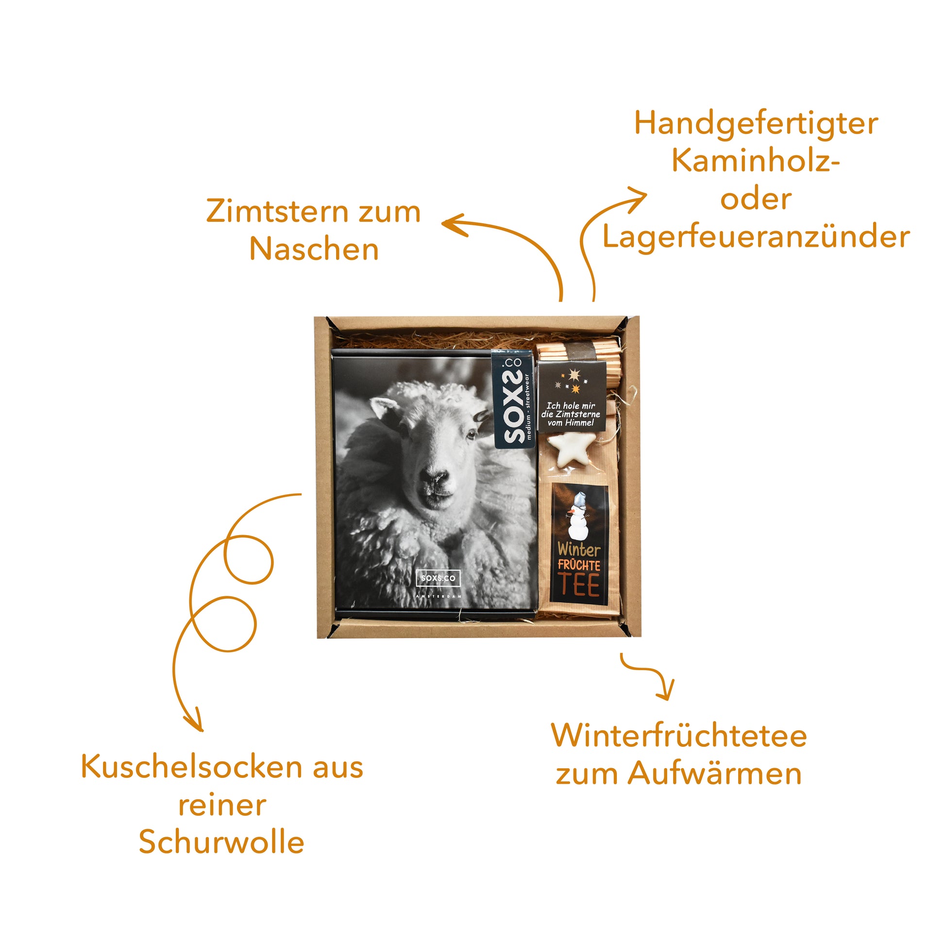 weihnachtssocken Geschenkbox Inhalt