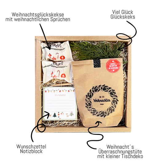 Weihnachtsüberraschung Größe der Box: 26,5x27,5x8cm