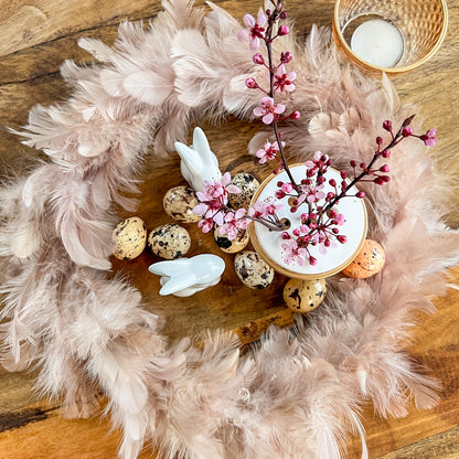 Osternest Tischdekoration natürlich modern