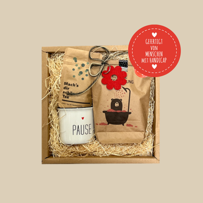 Anti Stress Geschenkbox gefertigt von Menschen mit Behinderung