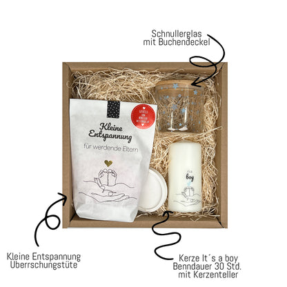 Geschenkbox zur Geburt Junge
