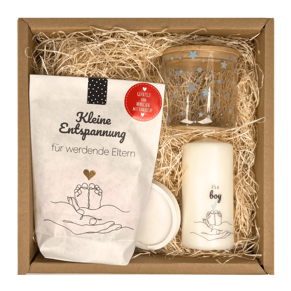 Geschenkbox zur Geburt Junge