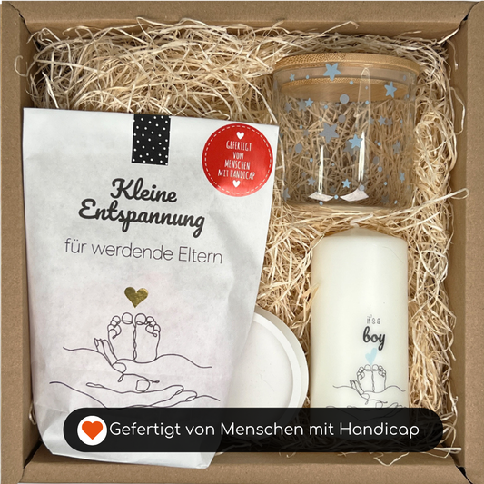 Geschenkbox zur Geburt Junge