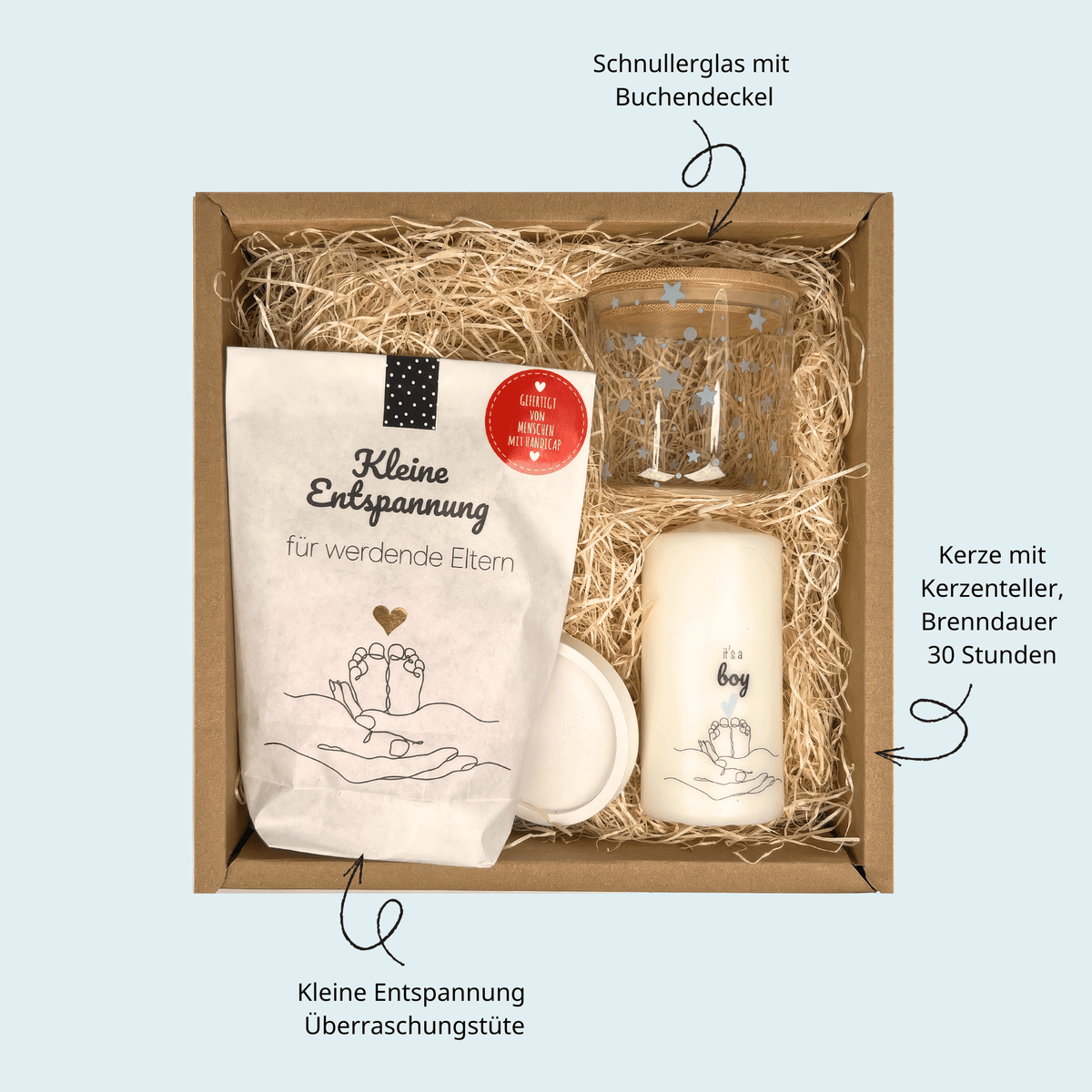 Geschenkbox zur Geburt Junge