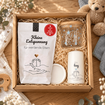 Geschenkbox zur Geburt Junge