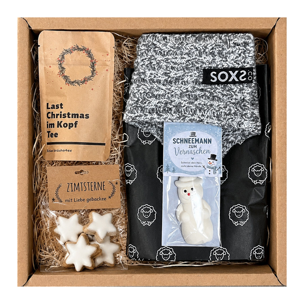 Socken Geschenk für warme Füße und ein großes Herz – Deine Winterzauber Geschenkbox