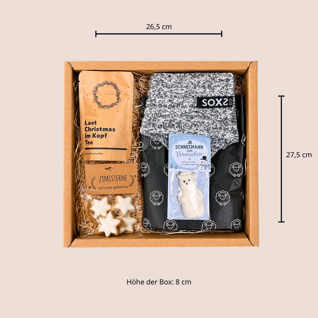 Socken Geschenk Box zu Weihnachten