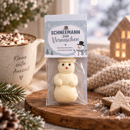 Süßes zu Weihnachten: Marshmallow Schneemann zum Vernaschen
