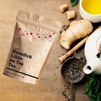 Glühwein Tee, Heimlich Likör im Tee