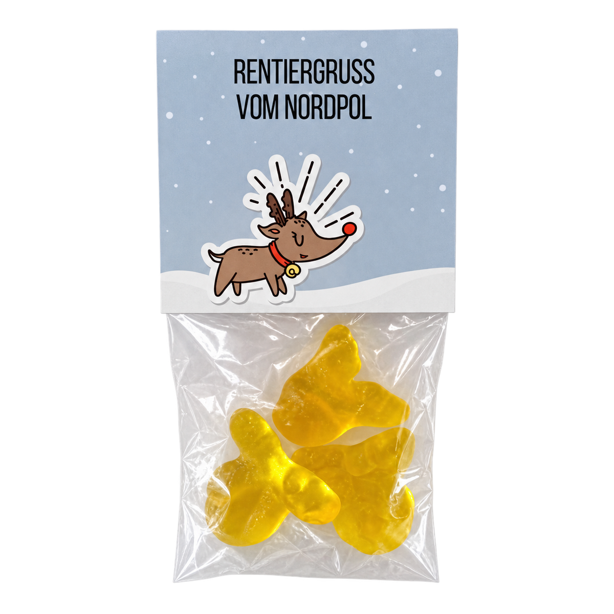 Kleinigkeiten für Adventskalender mit Herz -&nbsp;Rentiergruß vom Nordpol