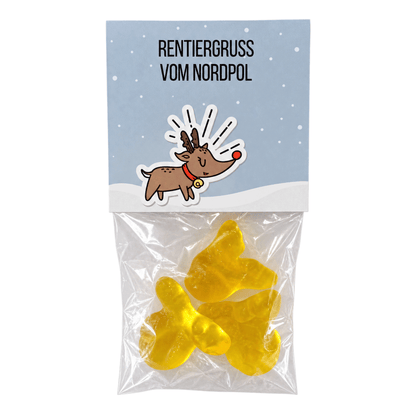 Kleinigkeiten für Adventskalender mit Herz -&nbsp;Rentiergruß vom Nordpol