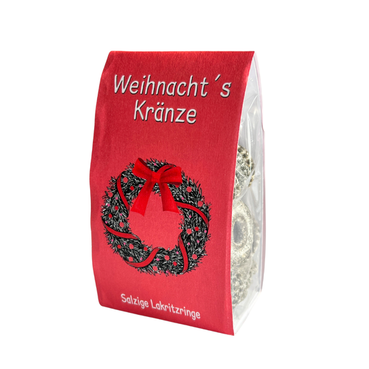 Weihnachtssüßigkeiten - Weihnachtskränze aus Lakritz