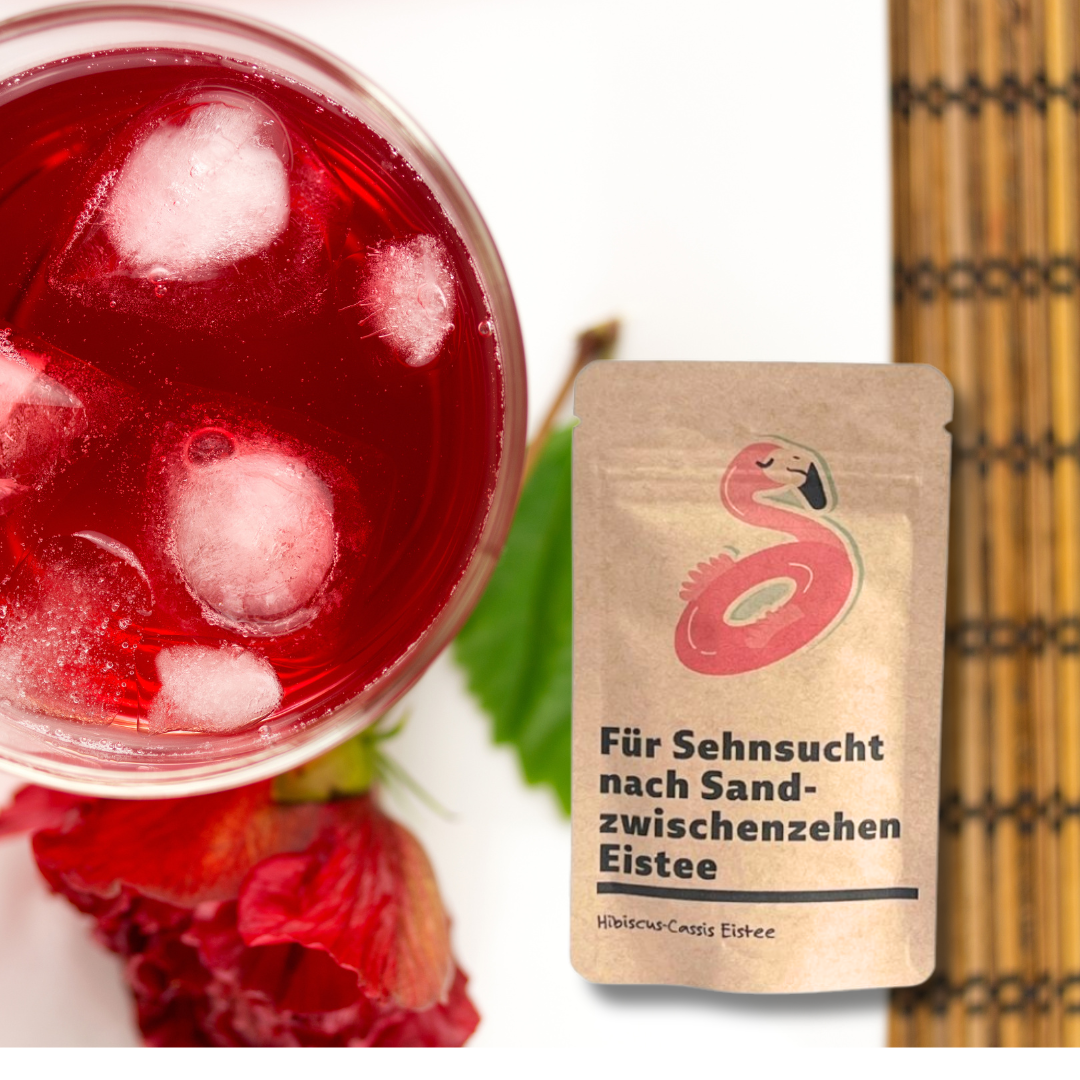 roter Eistee mit Hibiscus