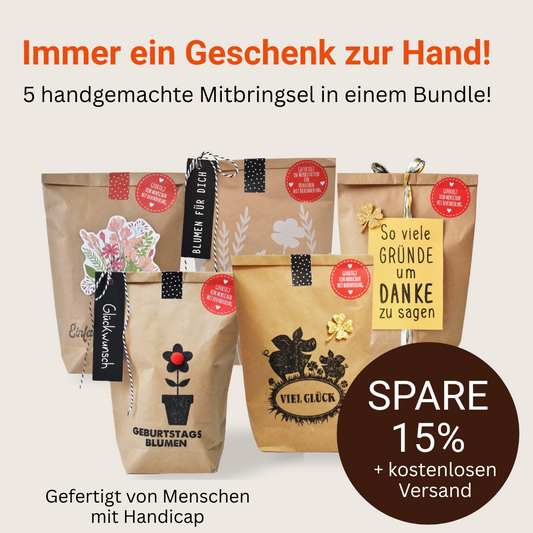 Mitbringsel Deal - 5 Wundertüten im praktischen Bundle