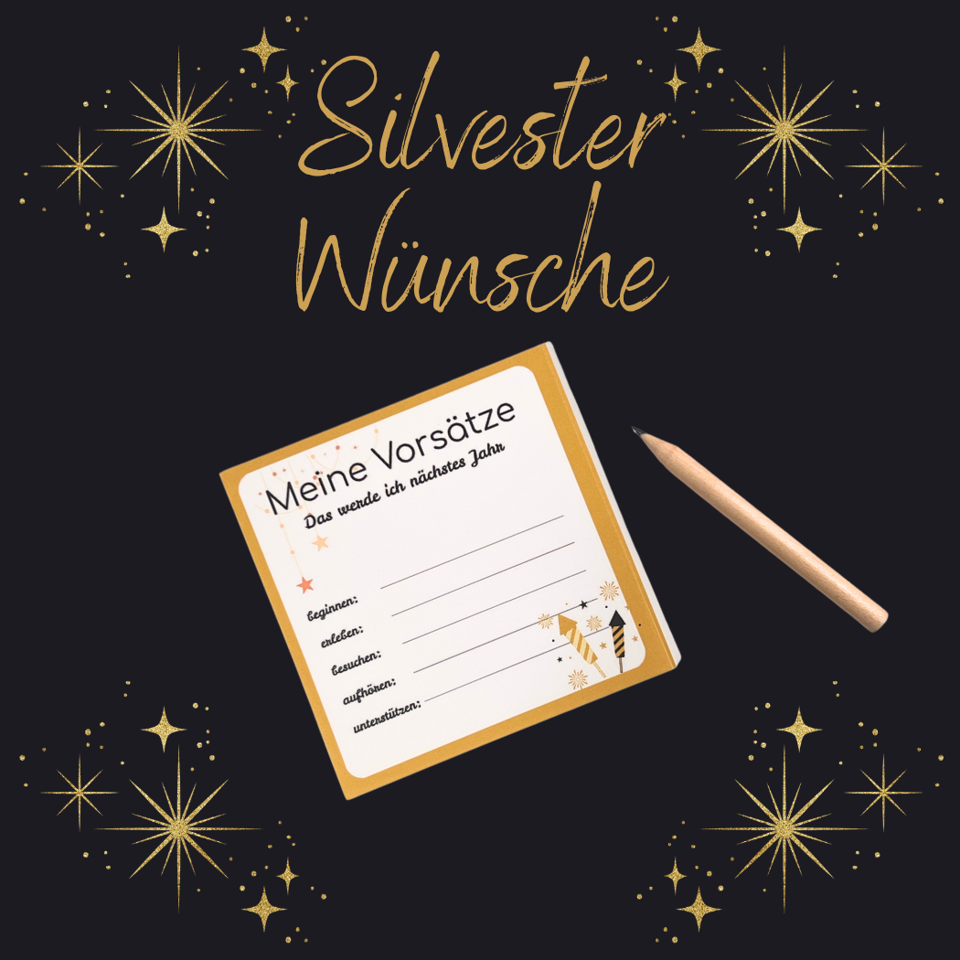 Silvesterwünsche notieren