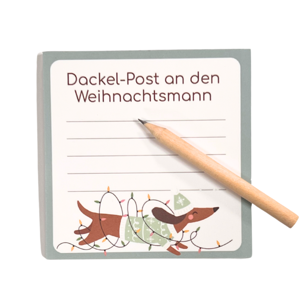 Weihnachtspost mit Dackel für Liebhaber