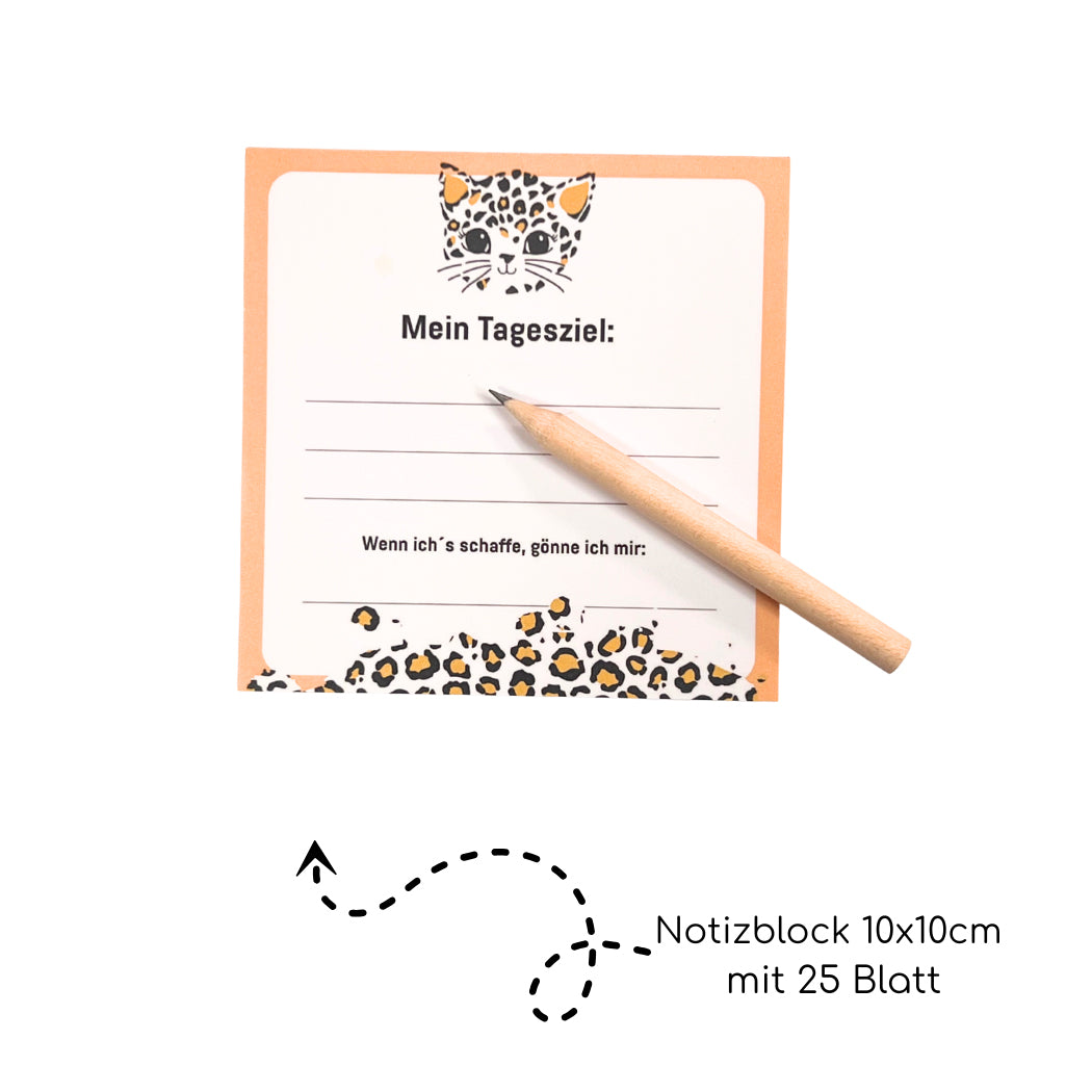 Mindset Geschenk für deinen Alltag - Mini Block Mein Tagesziel