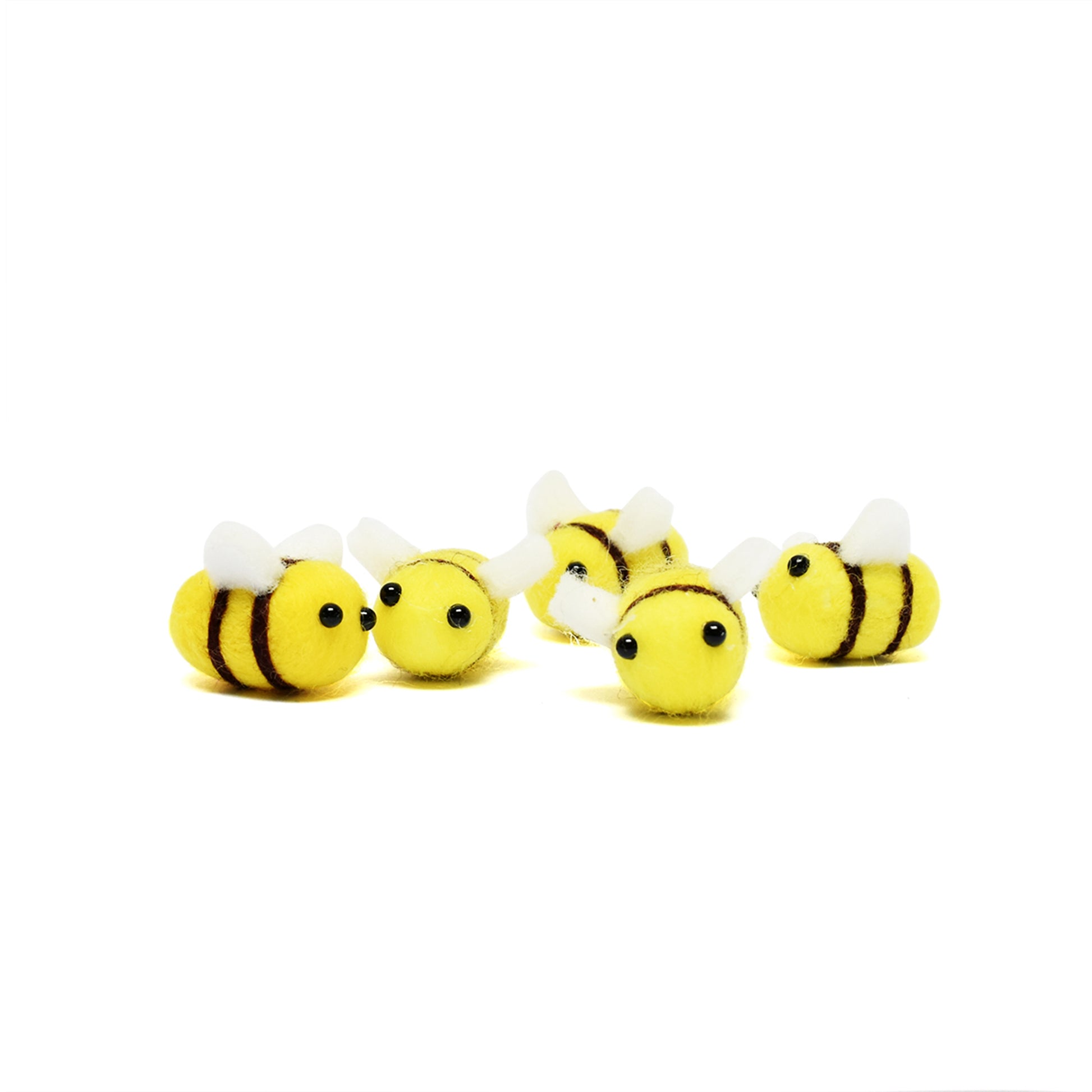 Handgemachte Filzbienen