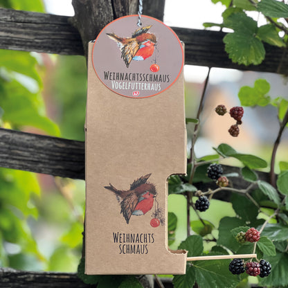 Wildvogel Futterhaus mit Rotkehlchen