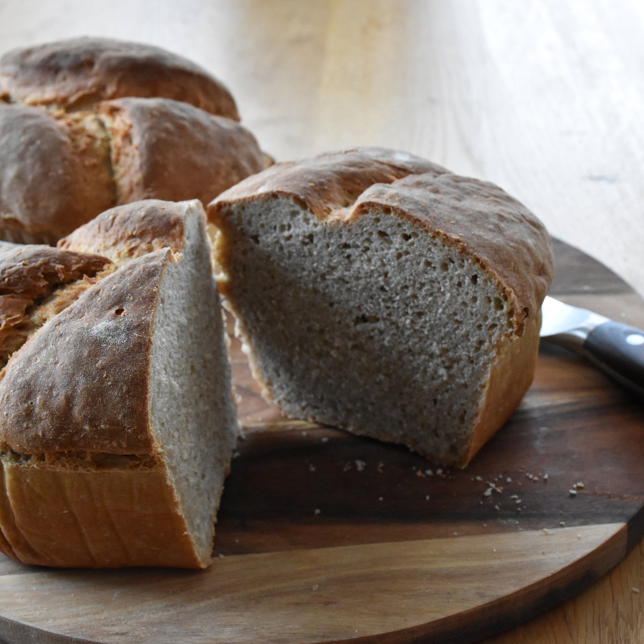 Brot gebacken