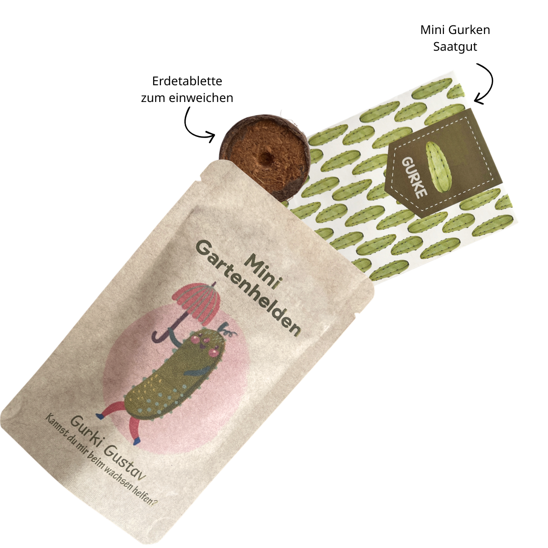 Saatgeschenk Mini Gurken für Kinder