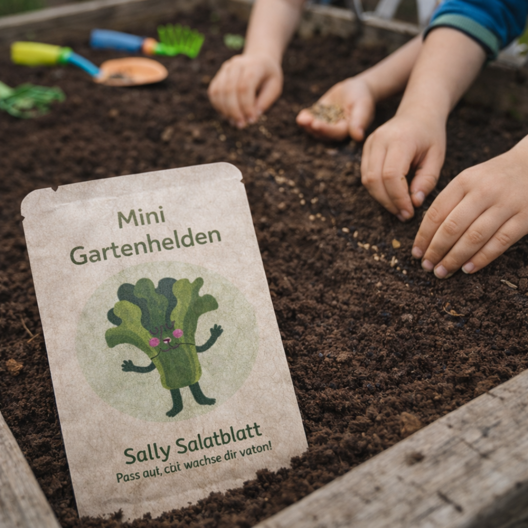 Mit Kindern säen- Pflücksalat anziehen