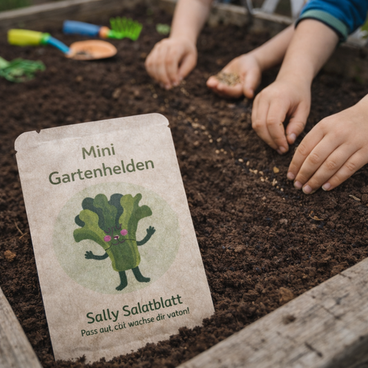Mit Kindern säen- Pflücksalat anziehen