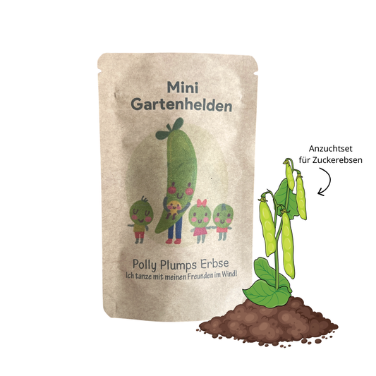 Erbsen Anzuchtset, Zuckerschoten anpflanzen und staunen