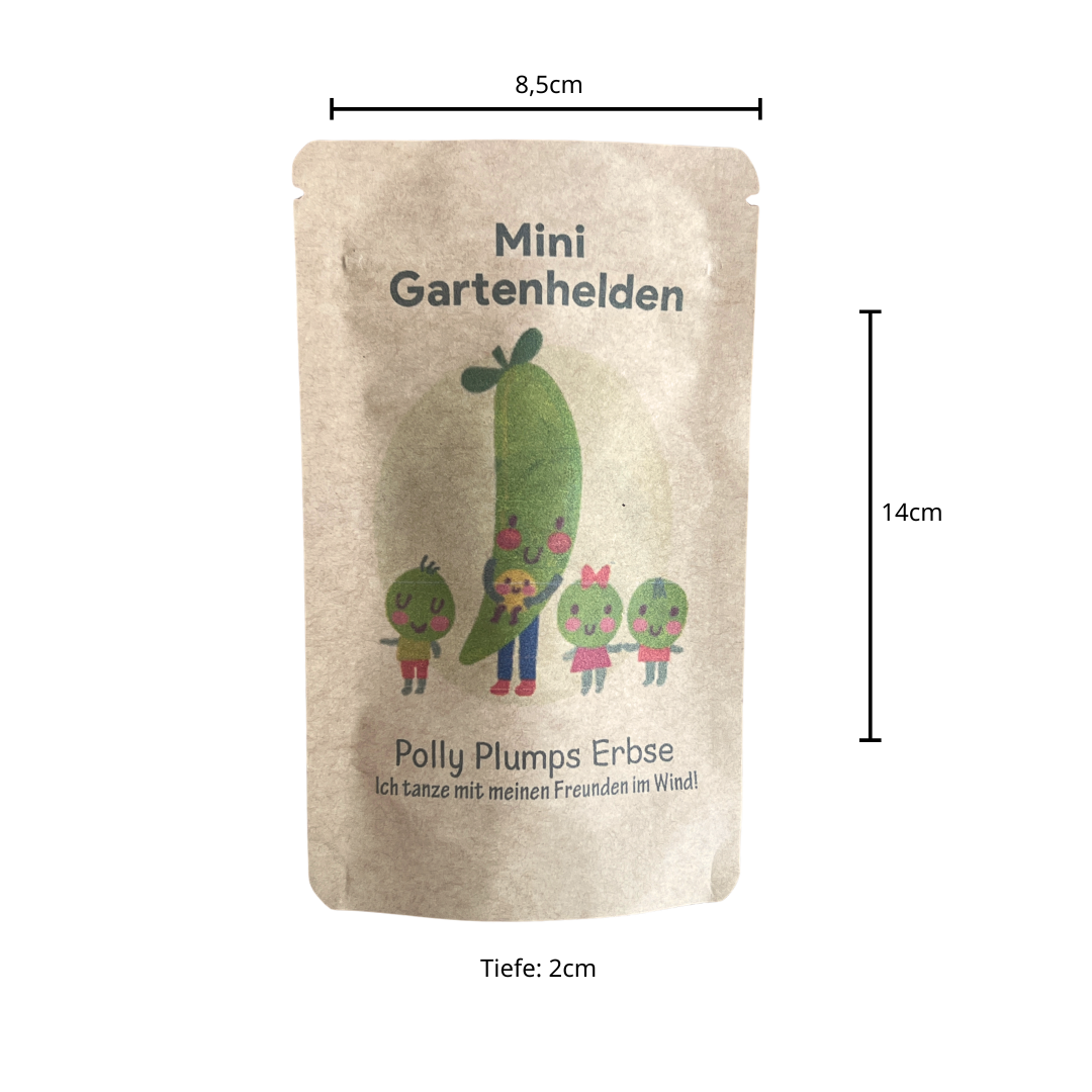Anzuchtset für Zuckererbnsen - Geschenk für Kinder